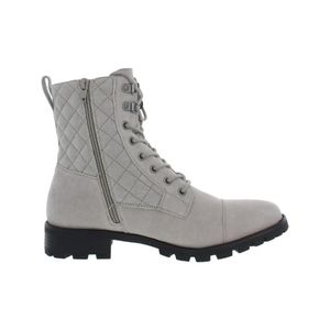 FINAL PRICE🚨 White Mountain Womens Faux Leather Quilted Combat & Lace-up Boots